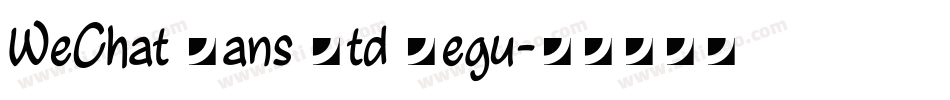 WeChat Sans Std Regu字体转换